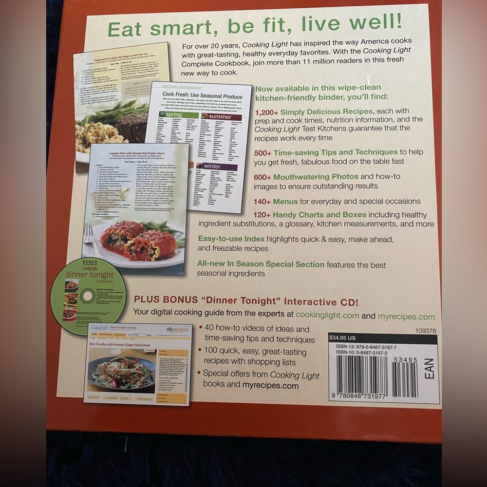 COOKING LIGHT Cookbook - Picture 2 of 13